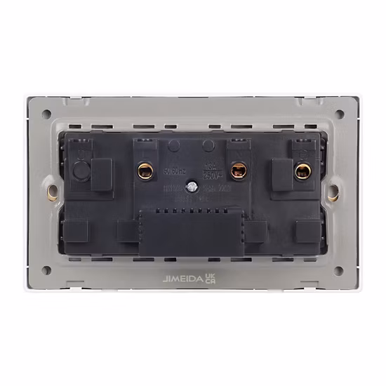 Dual USB Charging Port Glass Indicator Power Wall Socket
