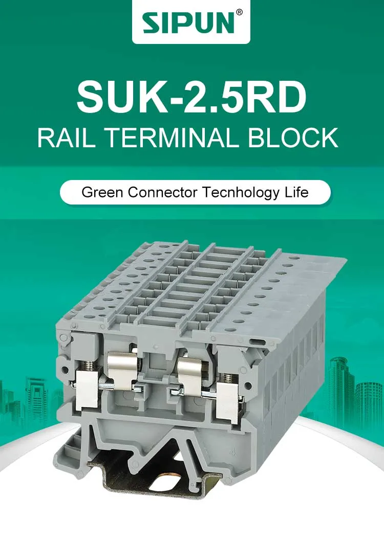 UK3N-HESILA Din Rail Fuse Terminal Block with LED