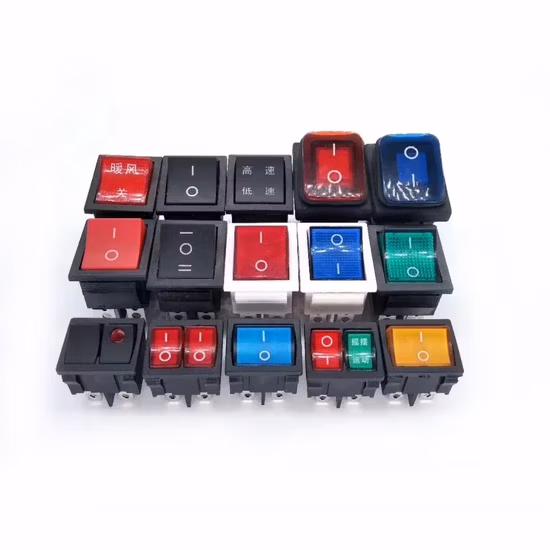 Kc UL TUV Kcd1 3pin on off Rocker Switch with 12V 24V DOT LED Light