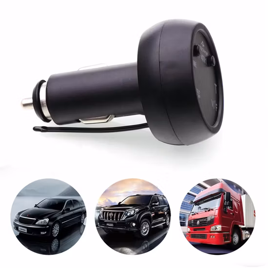 Car USB Charger 2.1A, Thermometer Battery Digital Monitor Voltmeter, Calendar Datetime Clock Display 12V