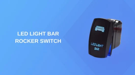 Laser Etched Symbols 3/4/5/6/Pin Car Boat Rocker Switch with LED Light Bar