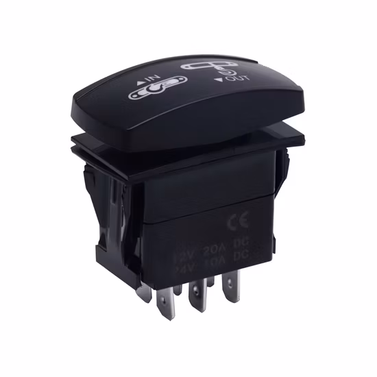 Customized Symbol 12V 24V 7 Pin Momentary (ON)