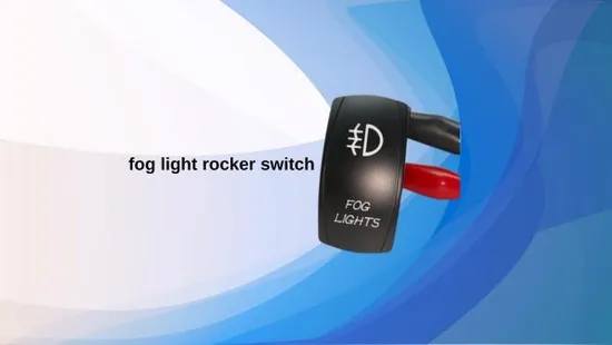 7 Pin Momentary Laser Rocker Switch Winch in/out, 20 AMP/12V, Light Blue