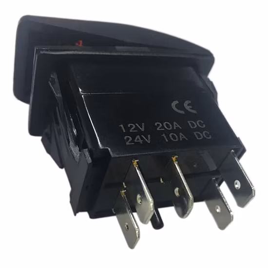7 Pin Dpdt Marine Boat Waterproof Rocker Switch